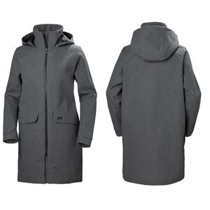 Helly Hansen Women’s Helly Tech® Long Hooded Softshell Parka – Grey, Size M